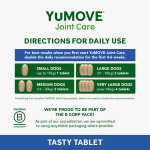 Yumove Joint Care Tasty Tablets For Senior Dogs x80 70.8g - gallery image 5