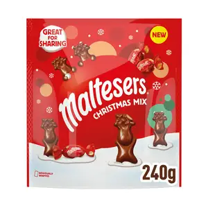 Maltesers Christmas Mix, Mint Chocolate & Milk Chocolate Selection Pouch 240g