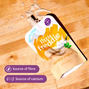 Little Freddie Organic Banana Greek Style Yoghurt Baby Food Pouch 6+ Months 100g - gallery image 5