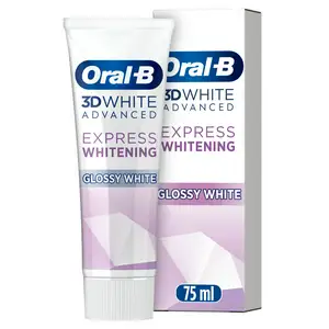 Oral-B 3D White Advanced Express Whitening Glossy Toothpaste 75ml