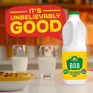 Arla BOB Semi Skimmed Milk That Tastes Like Whole 2L - gallery image 3