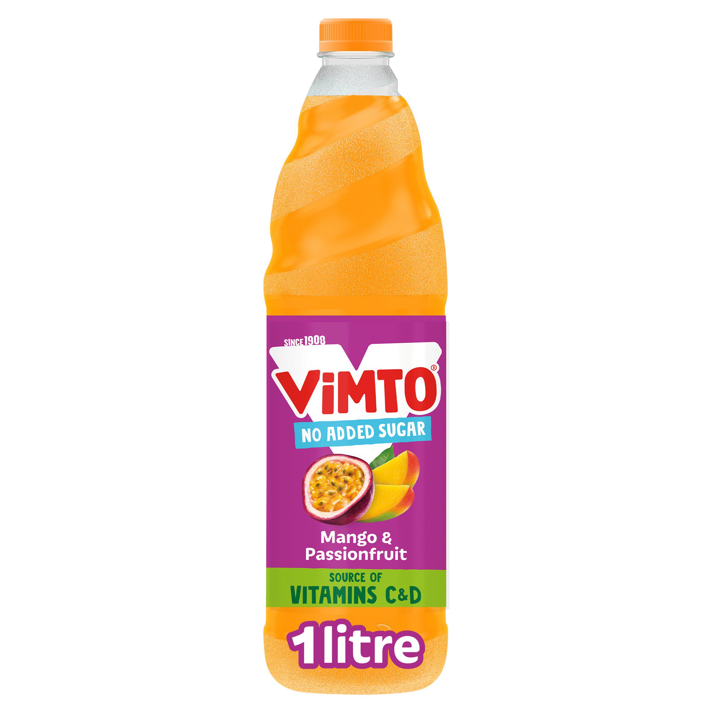 Vimto Real Fruit Mango & Passionfruit Squash 1L
