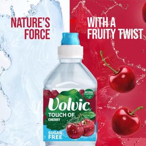 Volvic 750ml Touch of Fruit Sugar Free Cherry Flavoured Water - gallery image 2