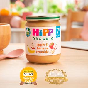 HiPP Organic Apple & Banana Crumble Baby Food Jar 7+ Months 160g - gallery image 2