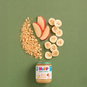 HiPP Organic Apple & Banana Crumble Baby Food Jar 7+ Months 160g - gallery image 3