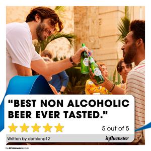 Peroni Nastro Azzurro 0.0% Alcohol Free Beer 12 x 330ml - gallery image 2
