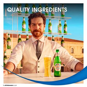 Peroni Nastro Azzurro 0.0% Alcohol Free Beer 12 x 330ml - gallery image 5