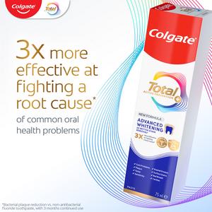 Colgate Total Active Prevention + Advanced Teeth Whitening Toothpaste 75ml - gallery image 2