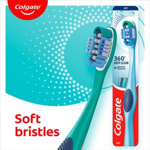 Colgate 360 Deep Clean Soft Toothbrush x4 - gallery image 6
