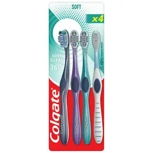 Colgate 360 Deep Clean Soft Toothbrush x4