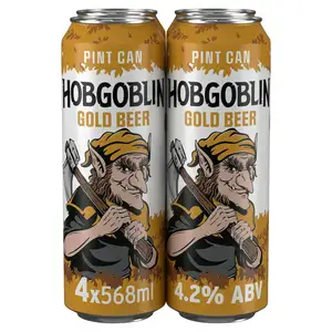 Hobgoblin Gold Ale Beer Pint Can 4x568ml