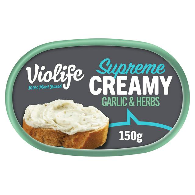 Food Heaven Violife Creamy Garlic & Herb Vegan Soft Cream Cheese Alternative 150g