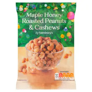 Sainsbury's Maple Honey Roasted Peanuts & Cashews 350g