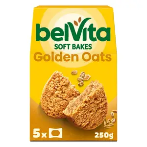 Belvita Breakfast Soft Bakes Golden Oats Pack x5 250g