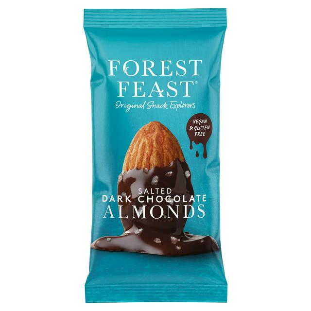Forest Feast Salted Dark Chocolate Almonds 40g - gallery image 1