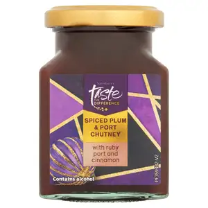 Sainsbury's Spiced Plum & Port Chutney, Taste the Difference 200g