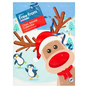 Sainsbury's Free From Choc Advent Calendar Merry Christmas 70g