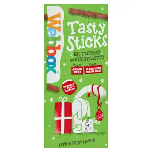 Webbox Tasty Sticks Turkey & Cranberry x6 30g