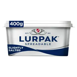 Lurpak Slightly Salted Spreadable Blend of Butter & Rapeseed Oil 400g