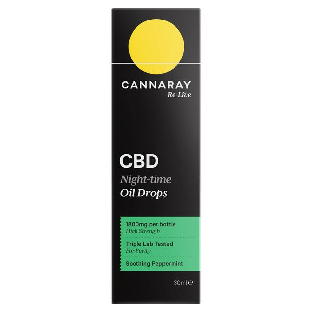 Cannaray CBD Night Time Oil (1800mg, 30ml) - Compare Prices & Where To Buy - View #6