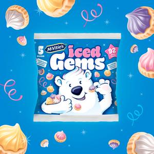 McVitie's Iced Gems Multipack Biscuits 5x23g - gallery image 3