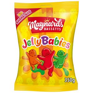 Maynards Bassetts Jelly Babies 350g Sweets Carton