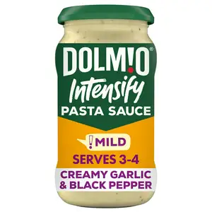 Dolmio Intensify Mild Creamy Garlic & Black Pepper Pasta Sauce 390g