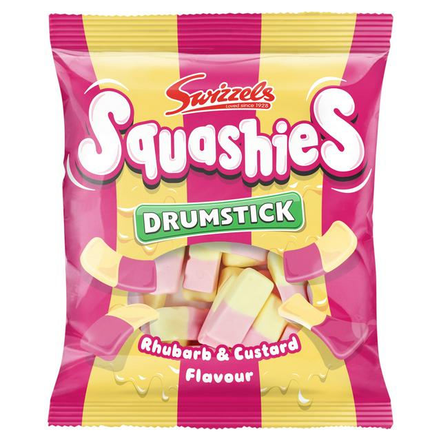 Swizzels Drumstick Squashies Rhubarb & Custard Flavour 140g - gallery image 1