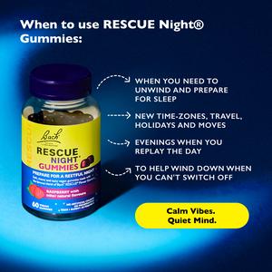 Bach Rescue Night Vegan Gummies Raspberry with Other Natural Flavours x60 - gallery image 2