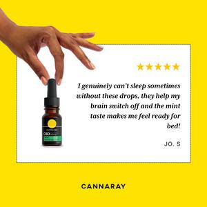 Cannaray Re Live CBD Night time Oil Drops 10ml - gallery image 3