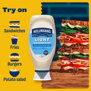 Hellmann's 580ml Light Mayonnaise Condiment - gallery image 2