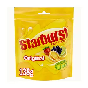 Starburst Vegan Chewy Sweets Fruit Flavoured Pouch Bag 138g