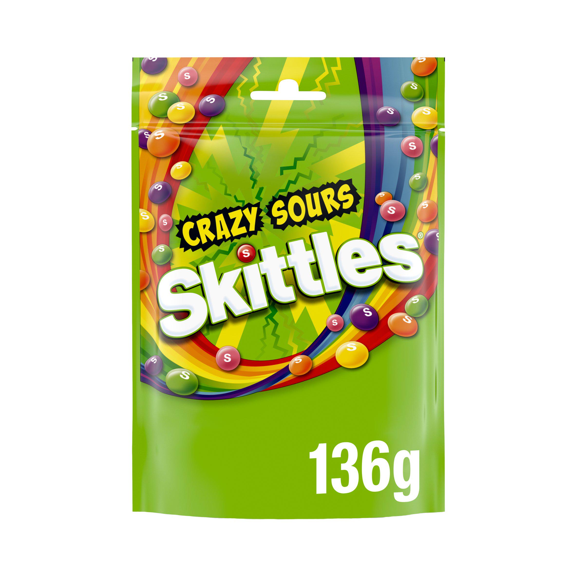 Skittles Vegan Chewy Sour Fruit Sweets 136g