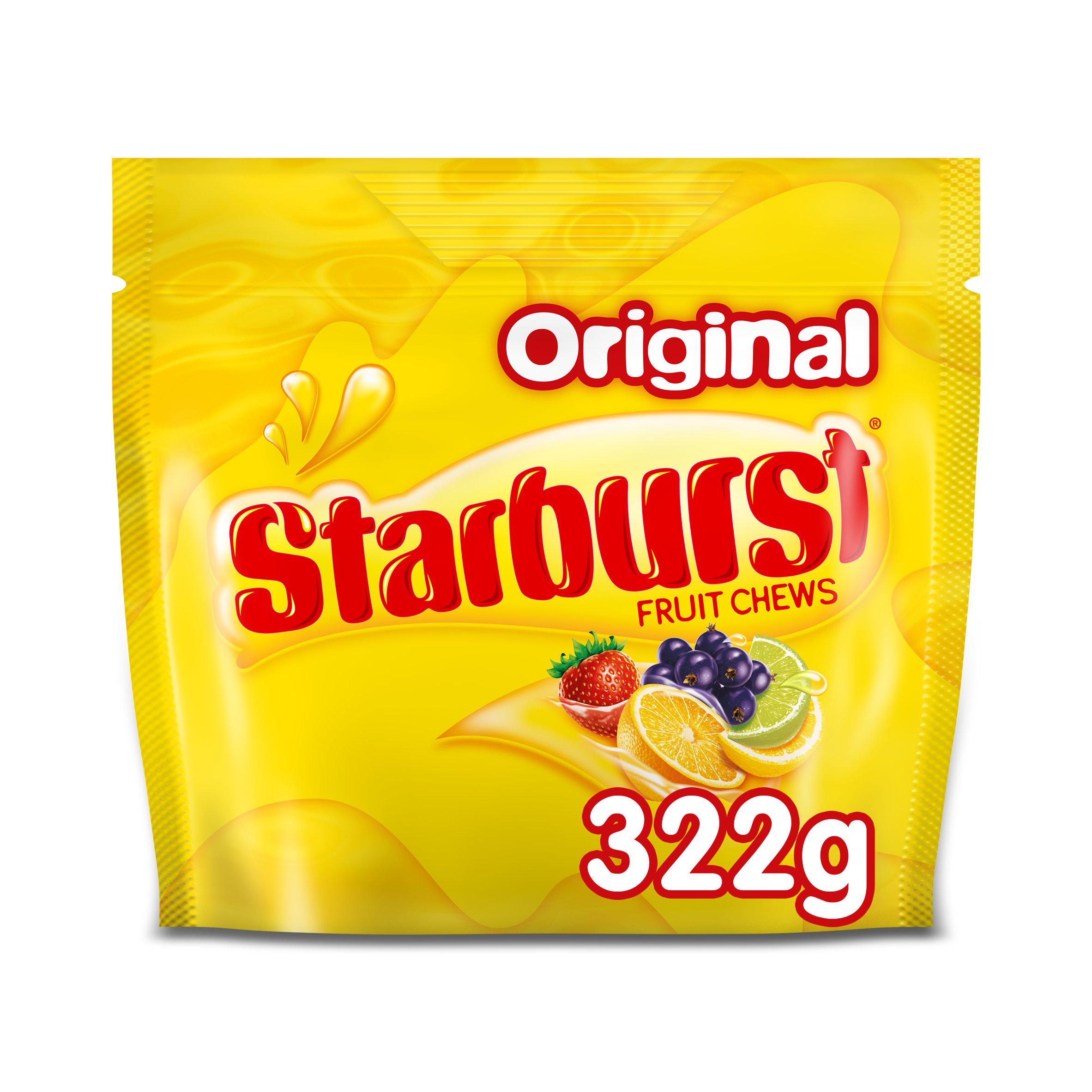Starburst Vegan Chewy Sweets Fruit Flavoured Sharing Pouch 322g