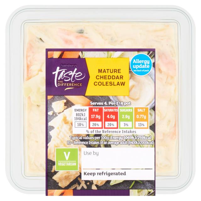 Sainsburys Sainsbury's Mature Cheddar Coleslaw, Taste the Difference 300g