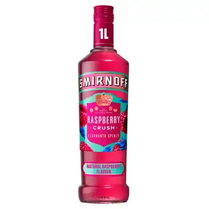 SAINSBURYS > Food Cupboard > Smirnoff Raspberry Crush Flavoured Vodka 37.5% vol 1L Bottle