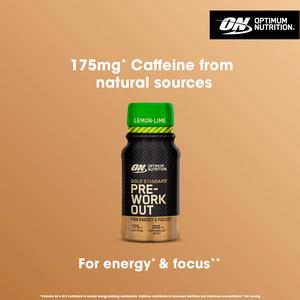 Optimum Nutrition Gold Standard Pre Workout Energy Shot Lemon Lime Flavour single serve 60ml - gallery image 2