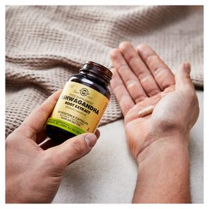 Solgar Food Supplement Ashwagandha Root Extract Vegetable Capsules x60 - gallery image 5
