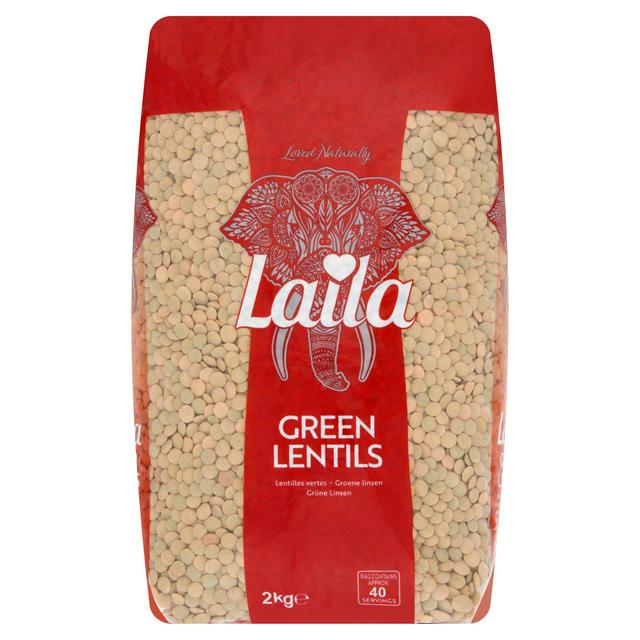 Laila Green Lentils 2kg - gallery image 1