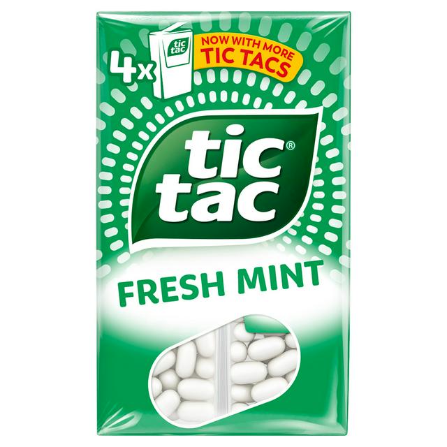 Tic Tac Fresh Mint Sweets Multipack x4 18g - gallery image 1
