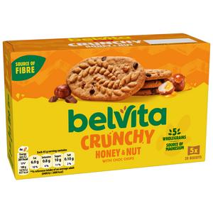 Belvita 5 x 45g Honey & Nut with Chocolate Chips Multipack Cereal Snack Bars - gallery image 5