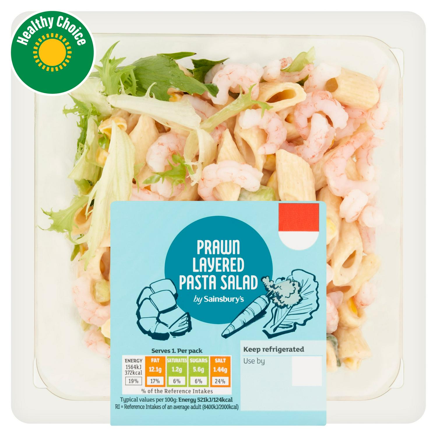 Sainsbury's 300g Prawn Layered Pasta Salad