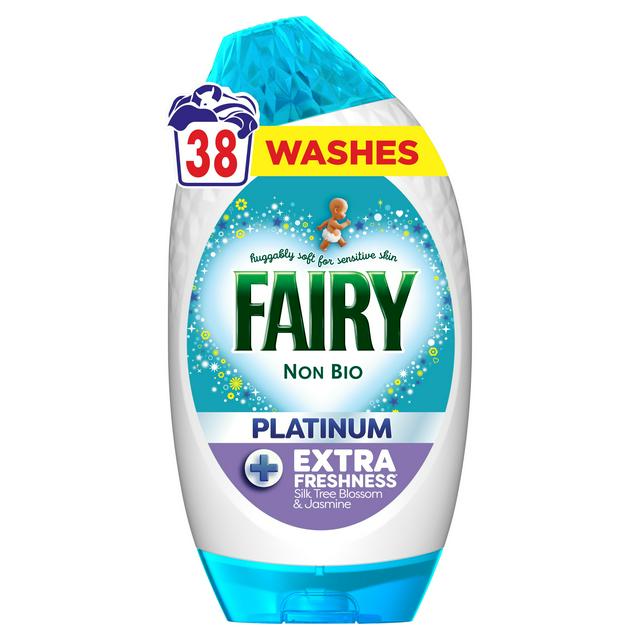 Fairy Non Bio Platinum Silk Tree Blossom & Jasmine Laundry Detergent Washing Gel 38 Washes - gallery image 1