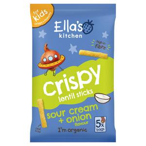 Ella's Kitchen Organic Crispy Sour Cream & Lentil Crisps Kid...