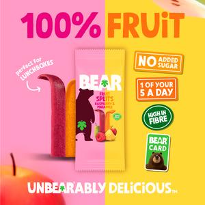 BEAR Fruit Splits Pineapple & Raspberry Multipack 5x20g - gallery image 3