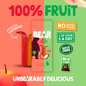 BEAR Fruit Splits Strawberry & Apple Multipack 5x20g - gallery image 3