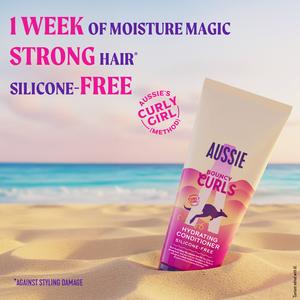 Aussie Bouncy Curls Jojoba Macadamia Nut & Coconut Oils Conditioner For Wavy & Curly Hair - gallery image 6