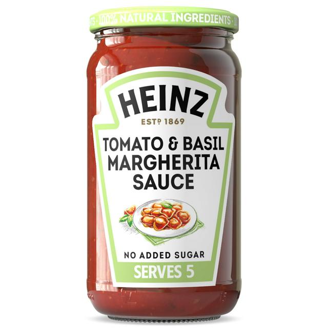 Heinz 490g Tomato & Basil Margherita Pasta Sauce