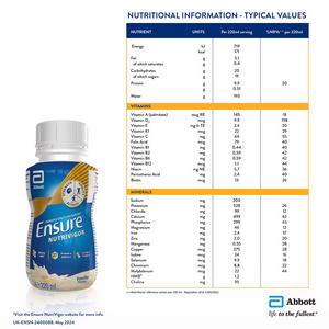 Ensure Nutrivigor Vanilla Flavour Nutritional Ready to Drink Protein Shake 220ml - gallery image 6