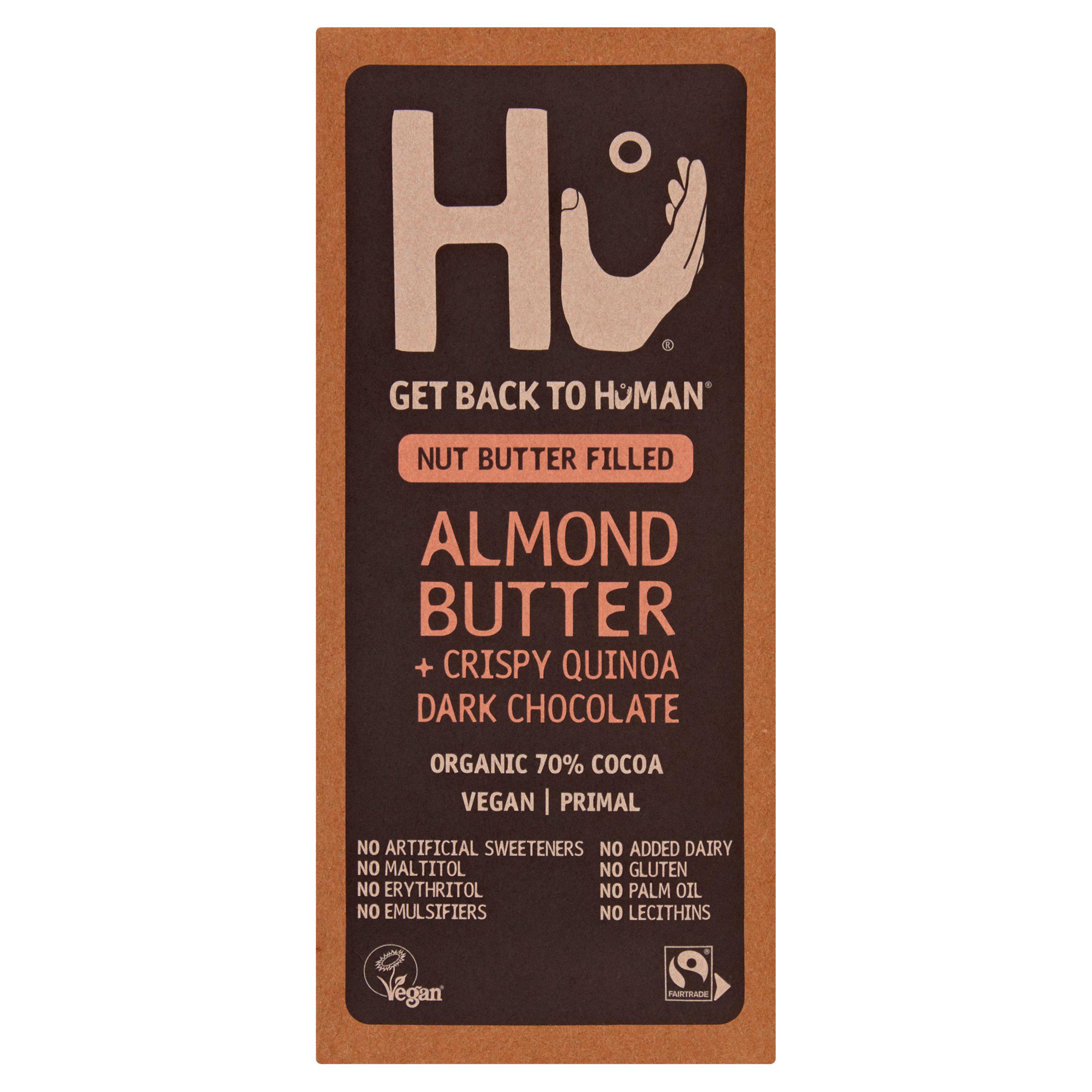 Hu Almond Butter and Crispy Quinoa Dark Chocolate Bar 60g
